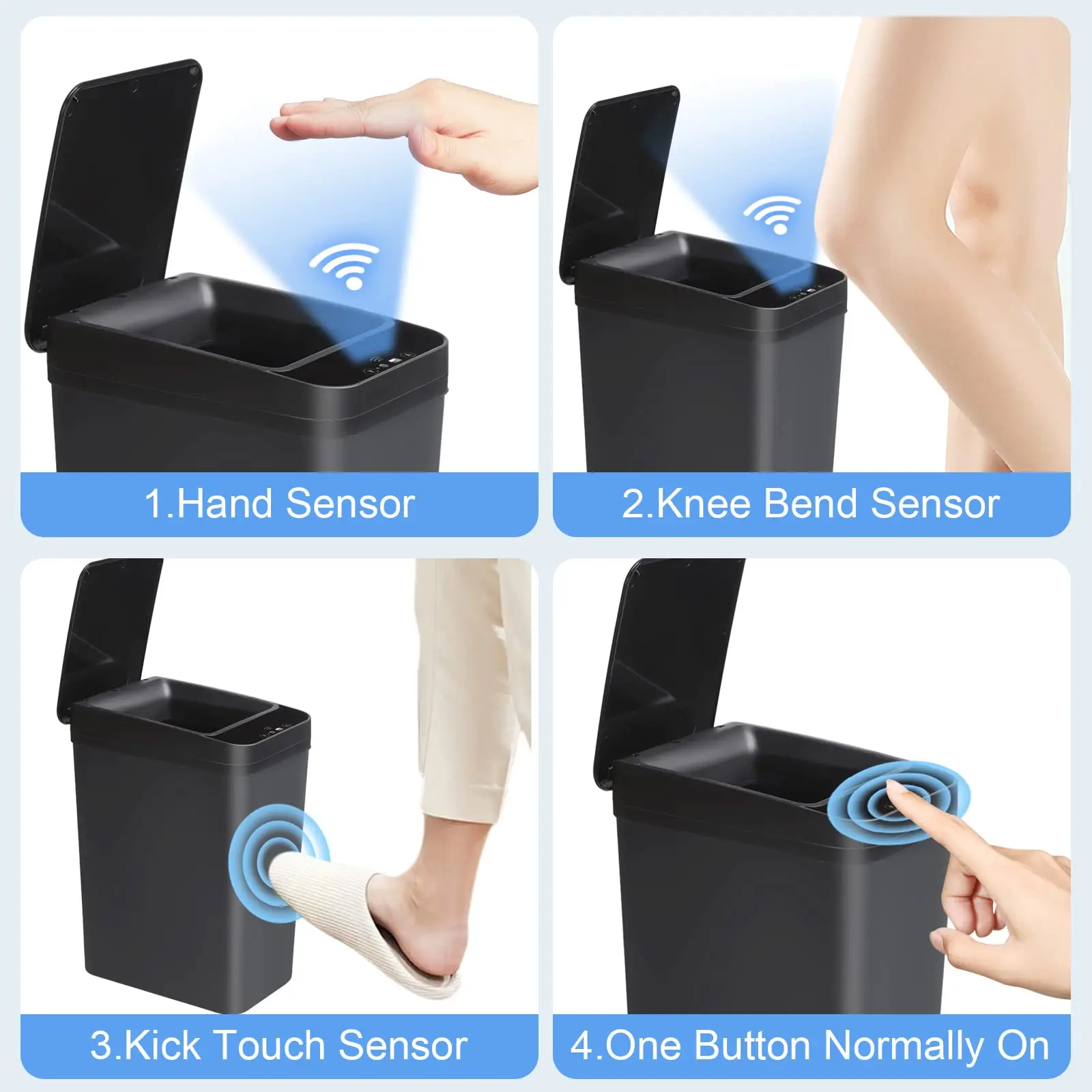Bathroom Touchless Trash Bin - Image 5