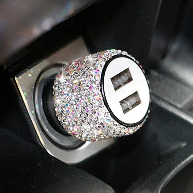 Bling USB Car Charger/All-in-One USB Cable 5V 2.1A - Image 15
