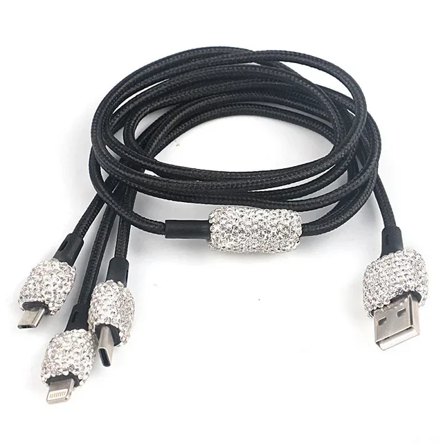 Bling USB Car Charger/All-in-One USB Cable 5V 2.1A - Image 17