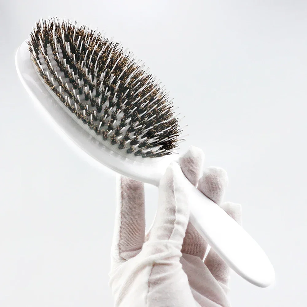Boar Bristle Paddle Hairbrush - Image 6