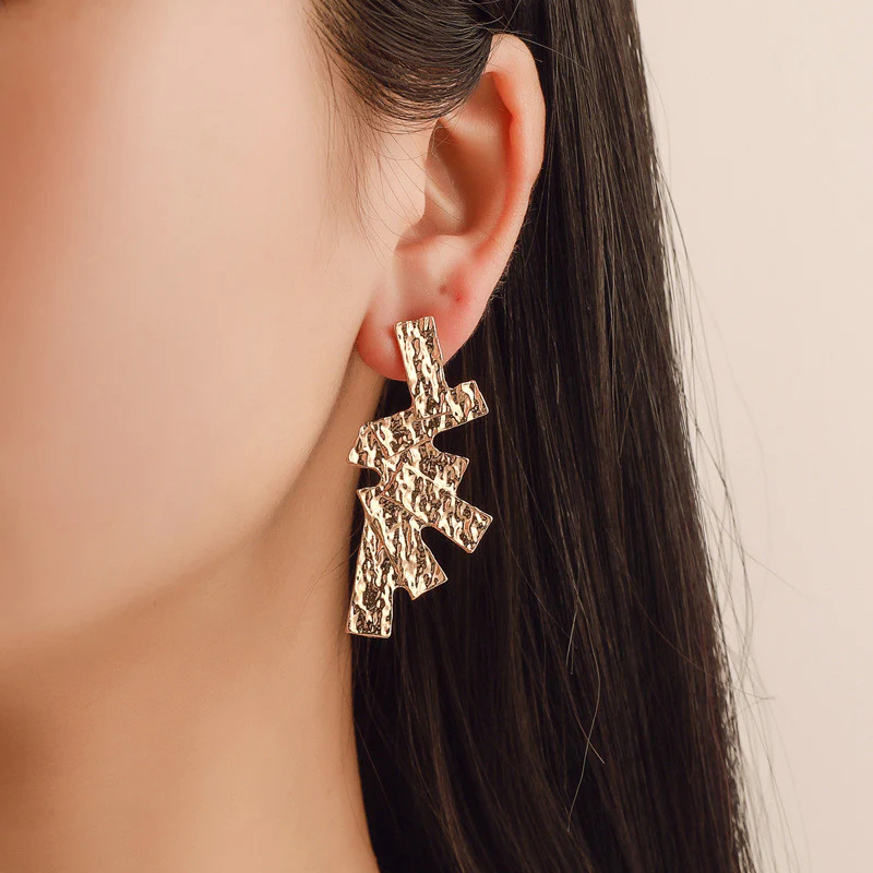Bohemian Fashion Irregular Vintage Earrings - Image 3