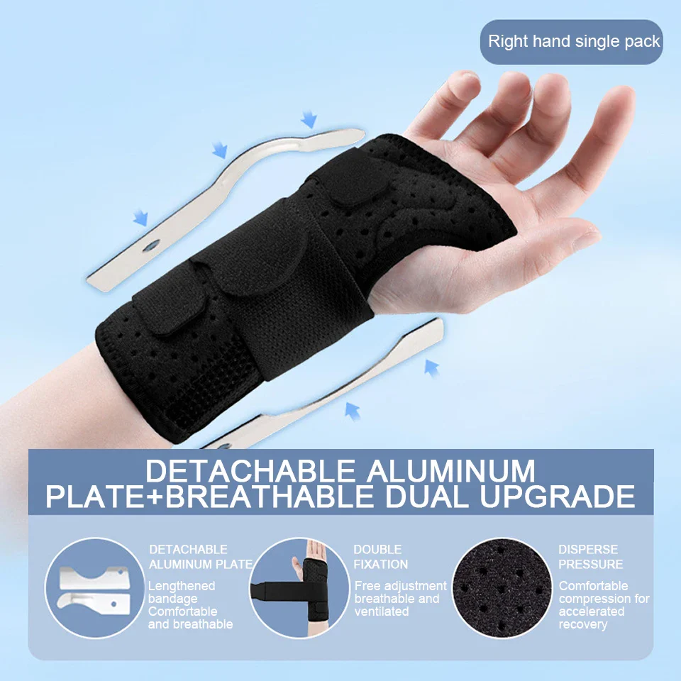 Breathable Wrist Support with Dual Aluminium Plate Stabilisation - Image 10