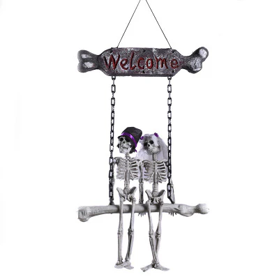 Halloween Bride And Groom Welcome Door Plate Pendant - Image 7