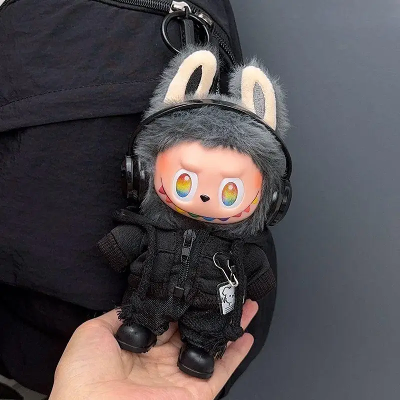 Casual Hoodie Outfit for 17cm Labubu Doll – Fashion Sweatshirt Jacket - Image 2