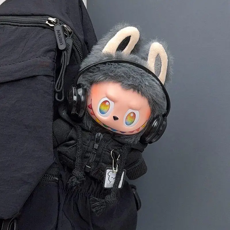 Casual Hoodie Outfit for 17cm Labubu Doll – Fashion Sweatshirt Jacket - Image 5