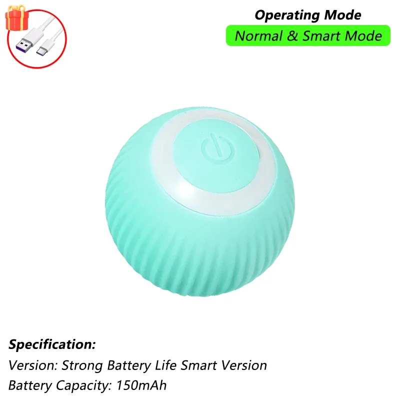 Cat Interactive Smart Ball Toy – Rechargeable Rolling Ball with Tail, Obstacle Avoidance & LED Modes - Image 16