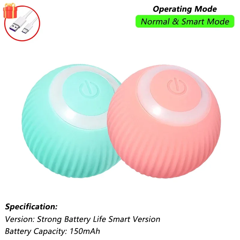 Cat Interactive Smart Ball Toy – Rechargeable Rolling Ball with Tail, Obstacle Avoidance & LED Modes - Image 9
