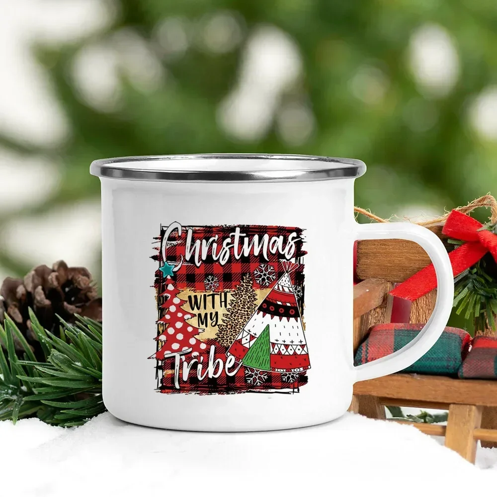 Christmas Enamel Mug with Festive Print - Image 13