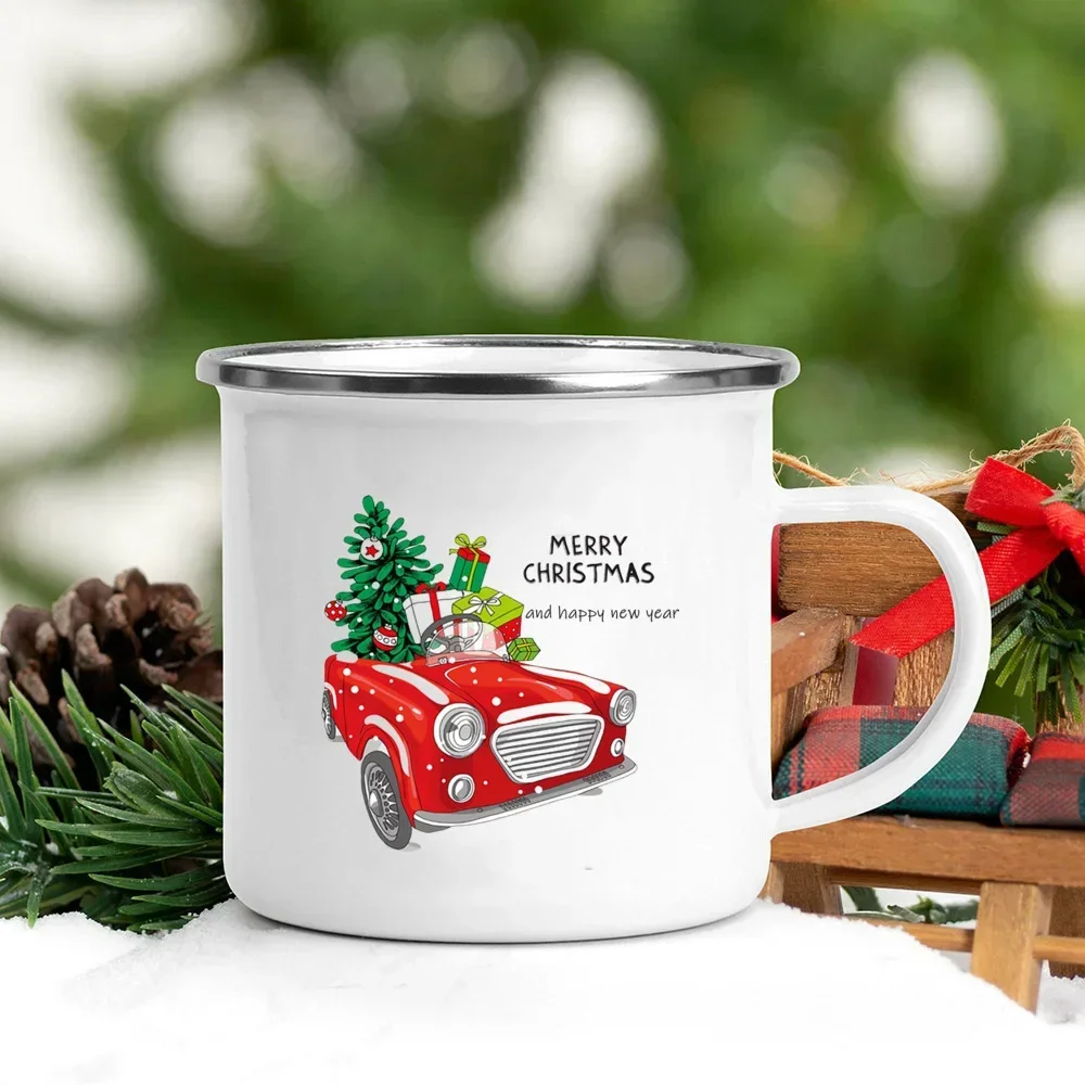 Christmas Enamel Mug with Festive Print - Image 18