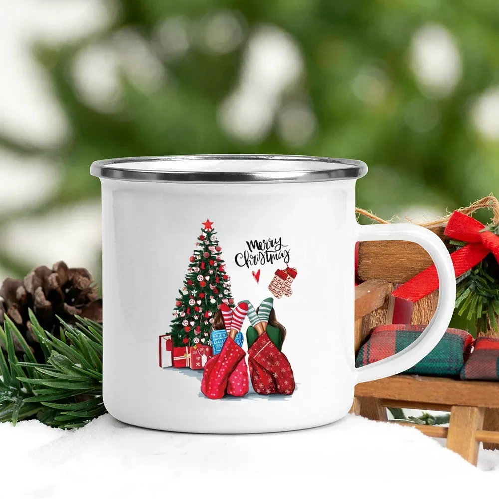 Christmas Enamel Mug with Festive Print - Image 23