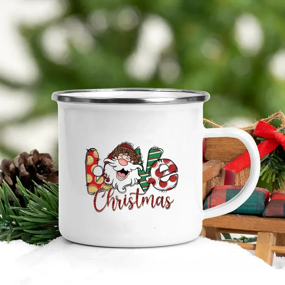 Christmas Enamel Mug with Festive Print - Image 25