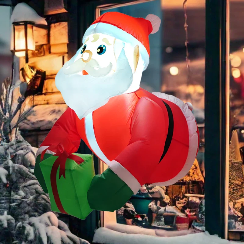 Christmas Inflatable Santa Decoration with LED Lights - Image 6