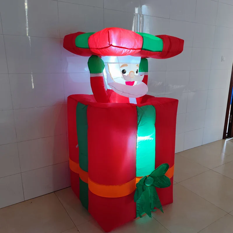 Christmas Inflatable Santa Decoration with LED Lights - Image 9