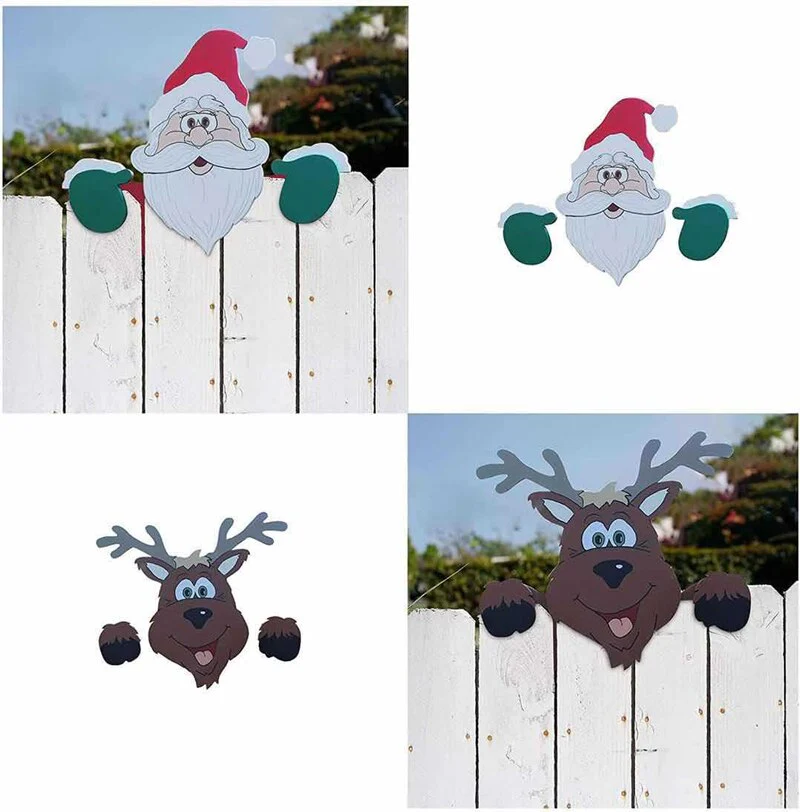 Christmas Themed Fence Garden Top Decoration - Image 7