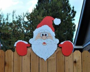 Christmas Themed Fence Garden Top Decoration - Image 8