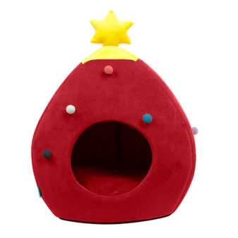 Christmas Tree Pet Bed Winter Warm Pet Nest Cat House Dog pet supplies - Image 8