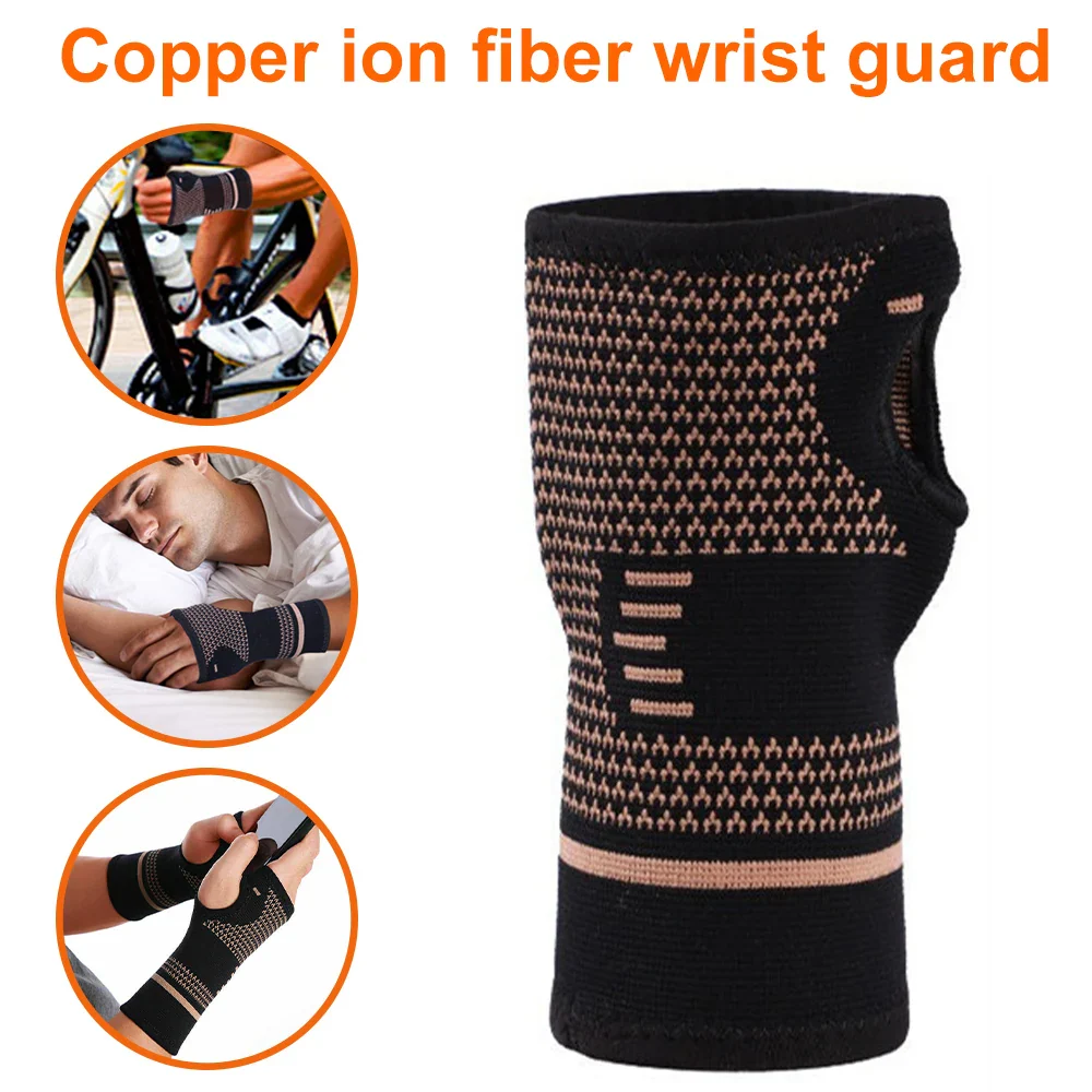 Copper Compression Wrist Sleeve – Sports and Arthritis Support - Image 3