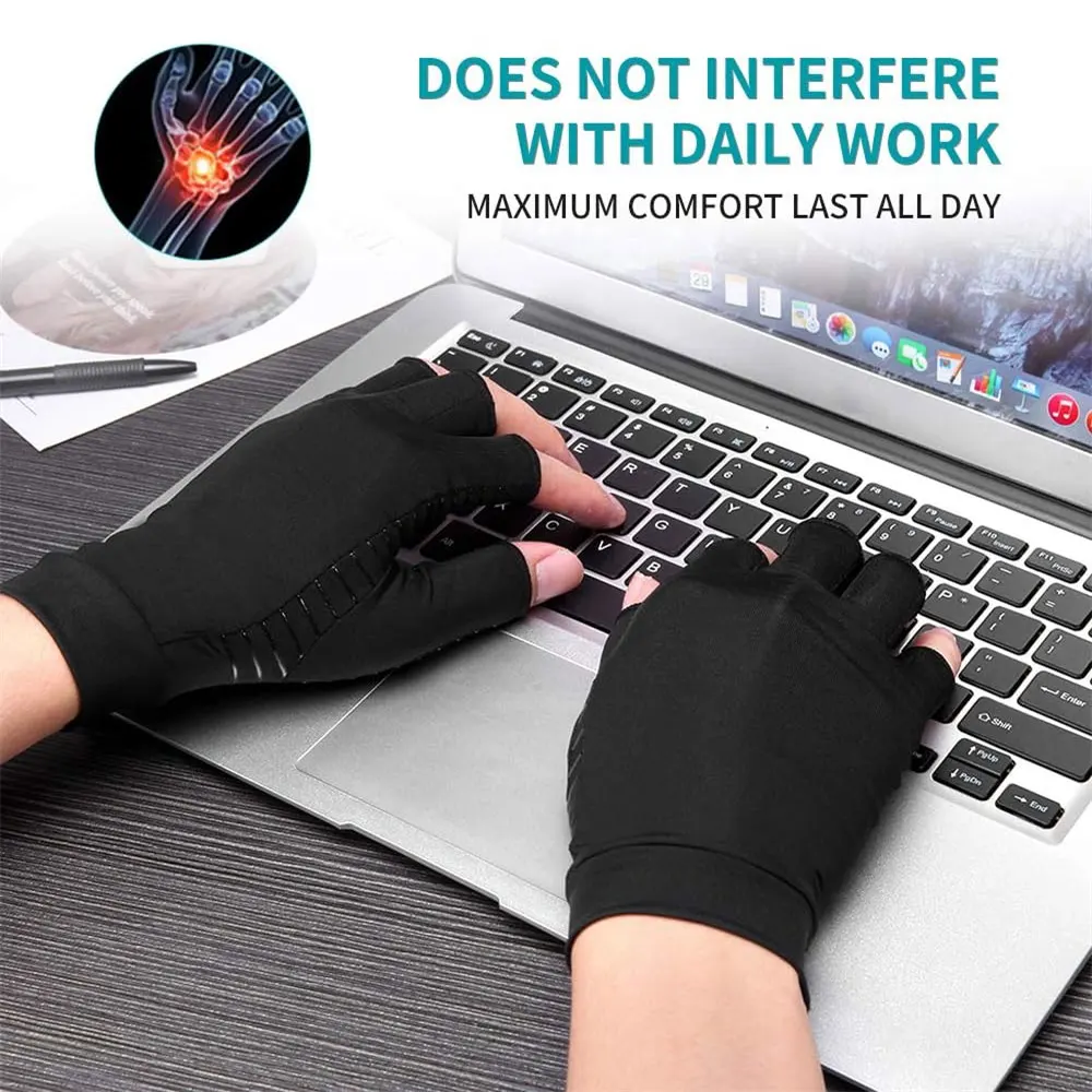 Copper-Infused Compression Arthritis Gloves - Image 4