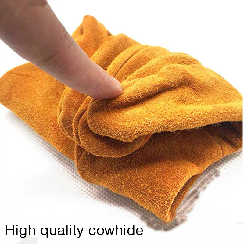 Cowhide Work Gloves for Men: Durable Safety & Protection Gloves - Image 2
