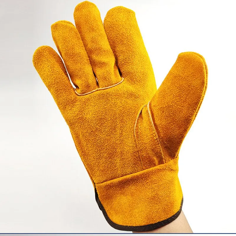Cowhide Work Gloves for Men: Durable Safety & Protection Gloves - Image 3