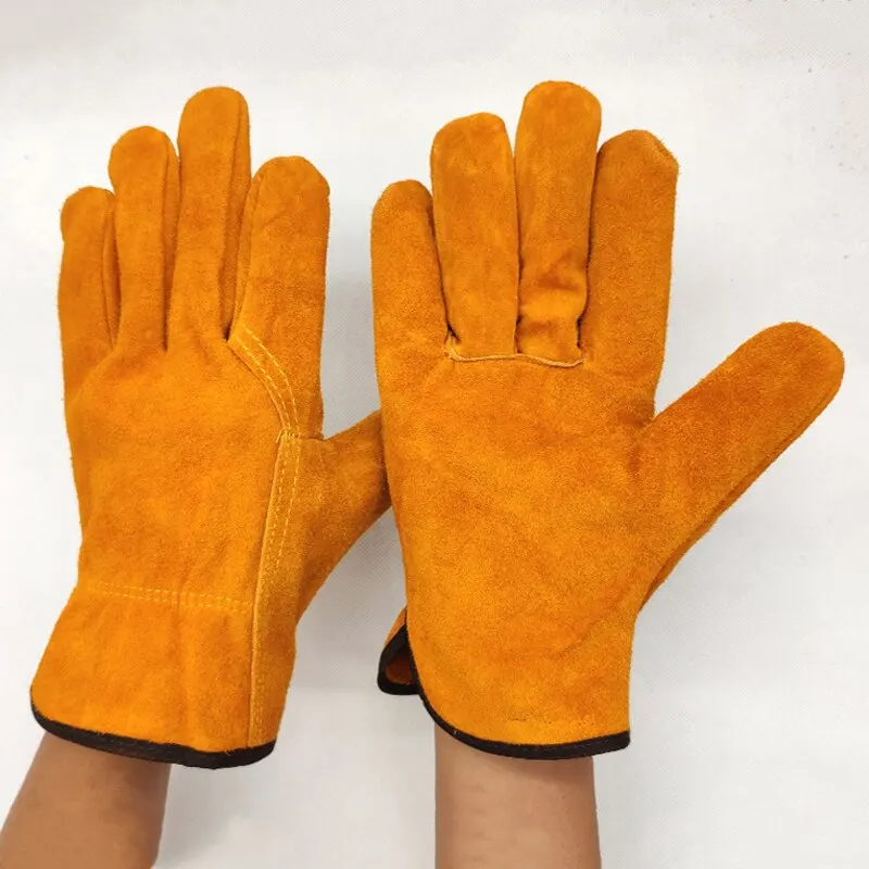 Cowhide Work Gloves for Men: Durable Safety & Protection Gloves - Image 7