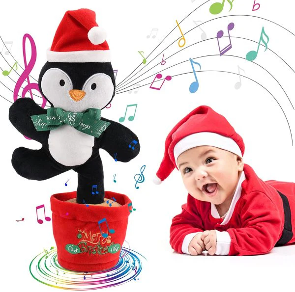 Early Education Electronic Dancing Christmas Plush Toy (Dances, Records, Glows, Sings) - Image 5