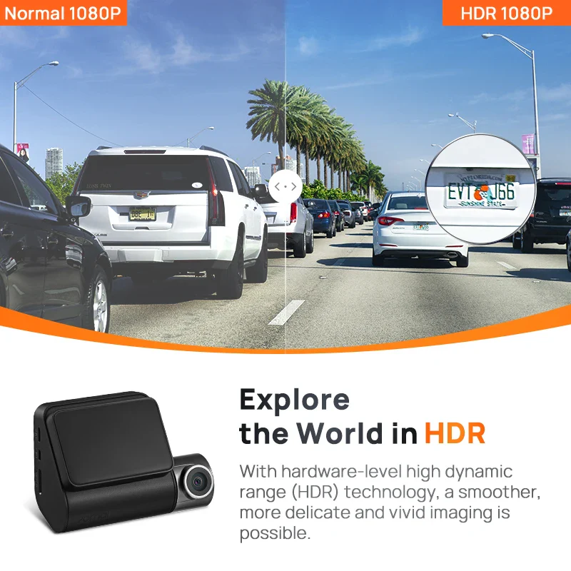 Dash Cam A200 Dual-Channel Recording (1080P) - Image 3