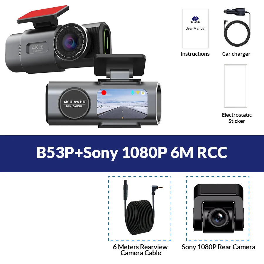 Dash Cam Dual Lens 4K UHD Recording Car Camera DVR - Image 8