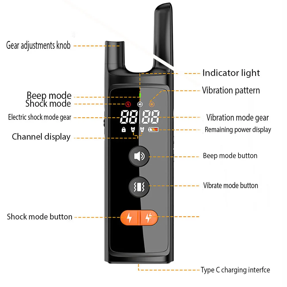 Dog Training Device for small dogs Rechargeable Waterproof (up to -1000 Metres) - Image 2