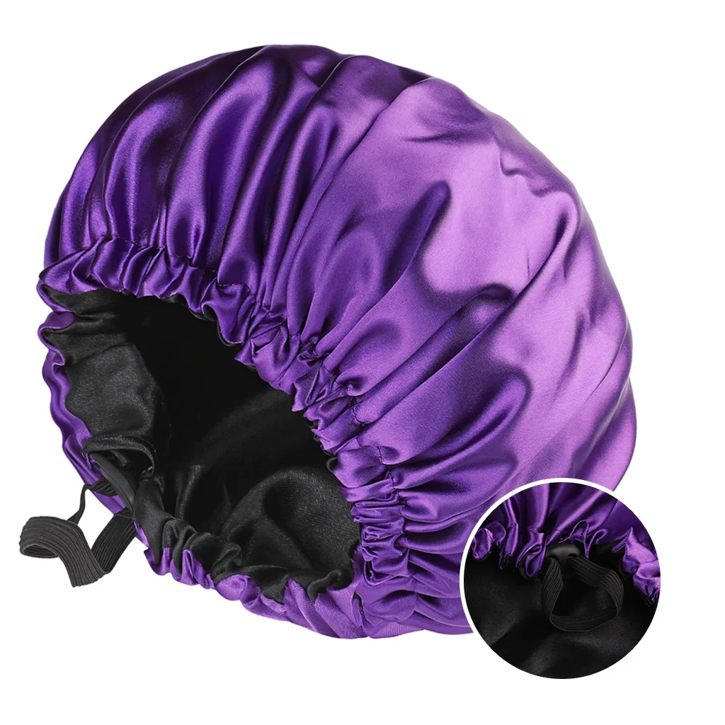 Double-Layer Reversible Satin Bonnet - Image 15