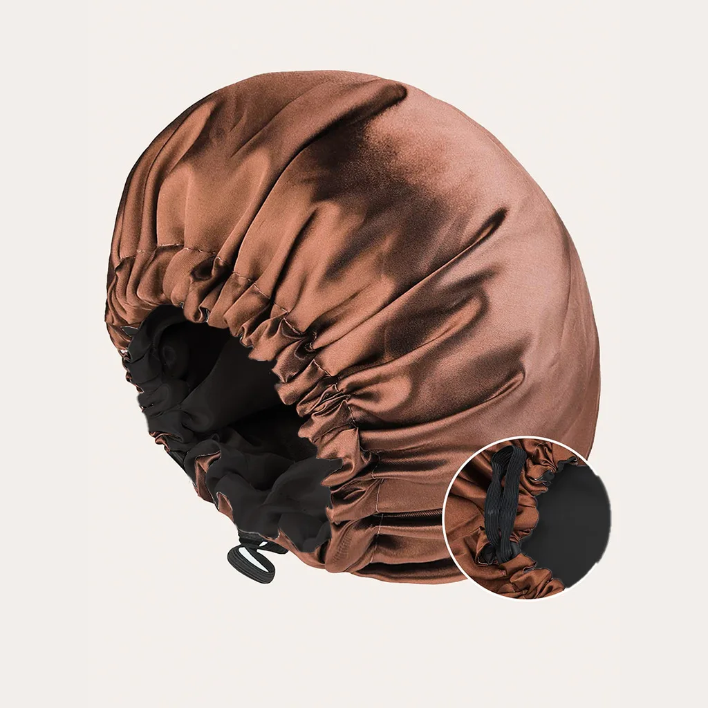 Double-Layer Reversible Satin Bonnet - Image 4