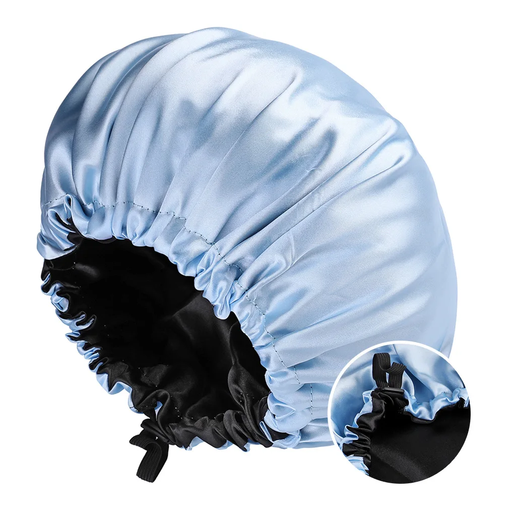 Double-Layer Reversible Satin Bonnet - Image 9