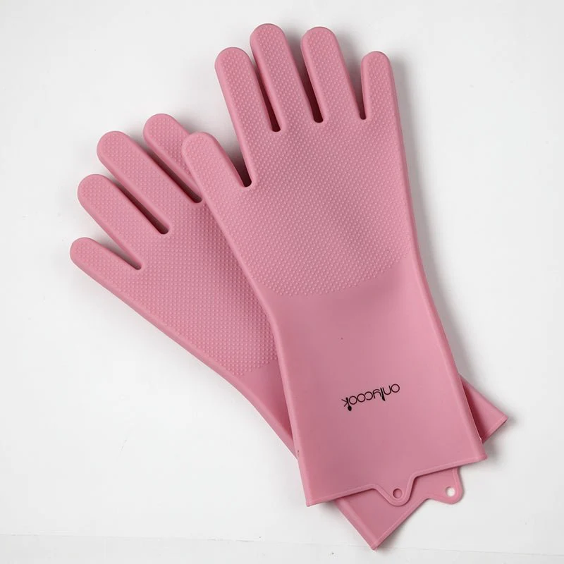 Dual-Sided Silicone Cleaning and Washing Kitchen Gloves - Image 5