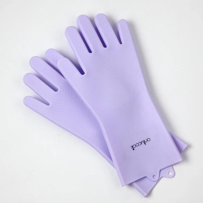Dual-Sided Silicone Cleaning and Washing Kitchen Gloves - Image 6