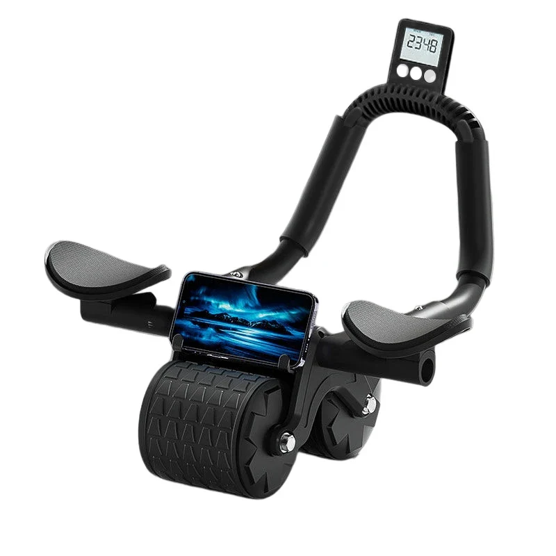 Elbow Support Automatic Rebound Abdominal Wheel Core Muscle Ab Trainer with Counter Display Fitness Exercise Wheel - Image 10