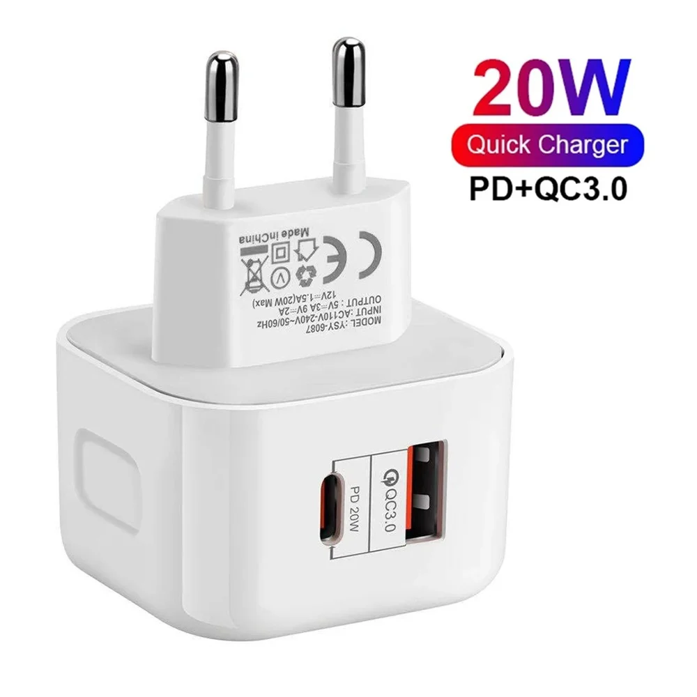 UK/EU/US 20W Adapter with Dual USB Ports - Image 2