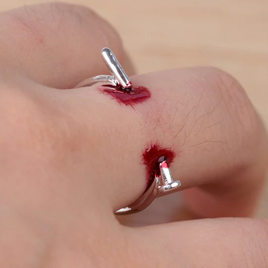 Fashion Jewelry Nail Ring Fashion Simple Ring Halloween Accessories