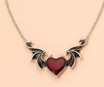 Fashion Metal Pendant Heart Drip Necklace - Image 6