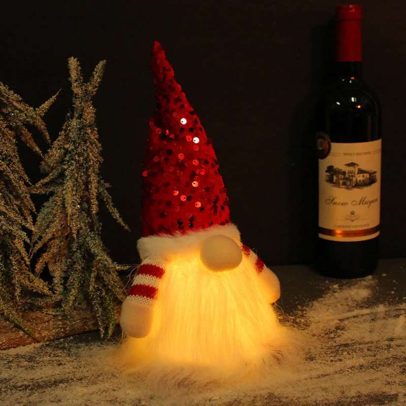 Fashionable Glowing Faceless Doll Christmas Ornament - Image 3