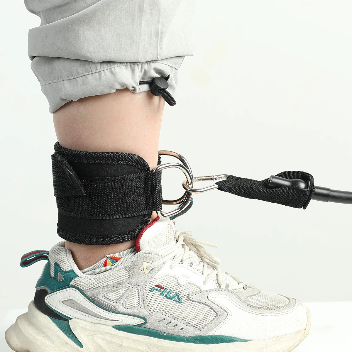 Fitness Ankle Straps with Adjustable D-Ring - Image 6
