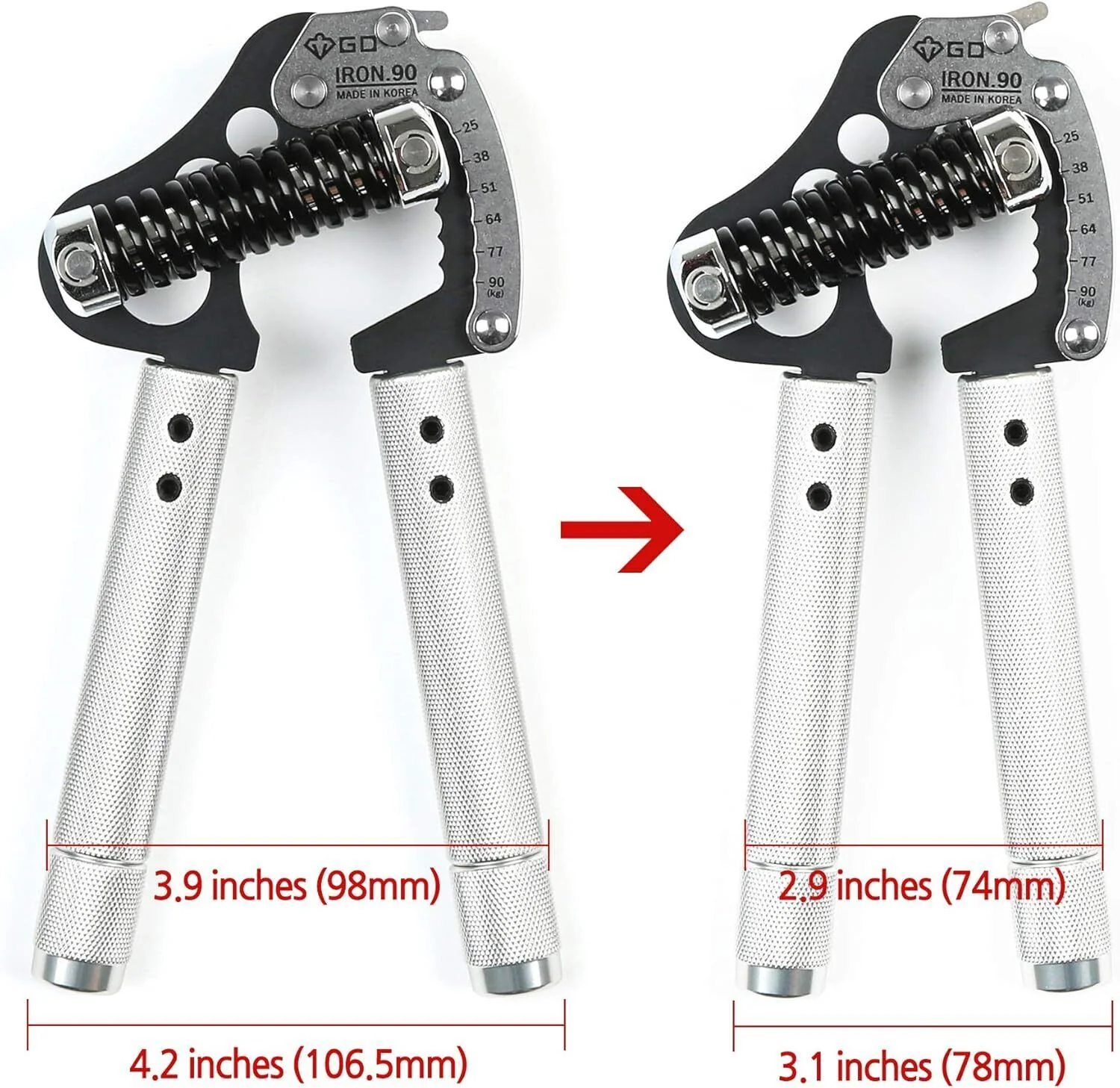 Iron Grip EXT 90 Hand Grip Strengthener Adjustable Hand Gripper - Image 4