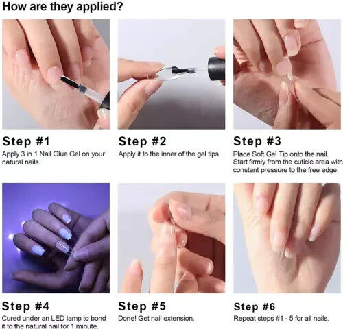Gelike 3 in 1 Nail Glue Gel for Acrylic Nails Long Lasting, Curing Needed UV For - Image 8