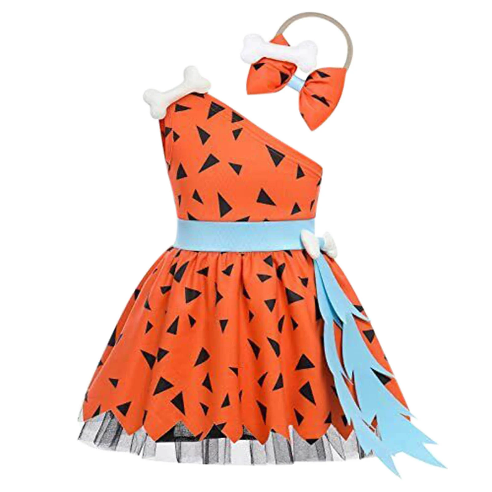 Girls Fashion Simple Halloween Mesh Costume Suit - Image 10