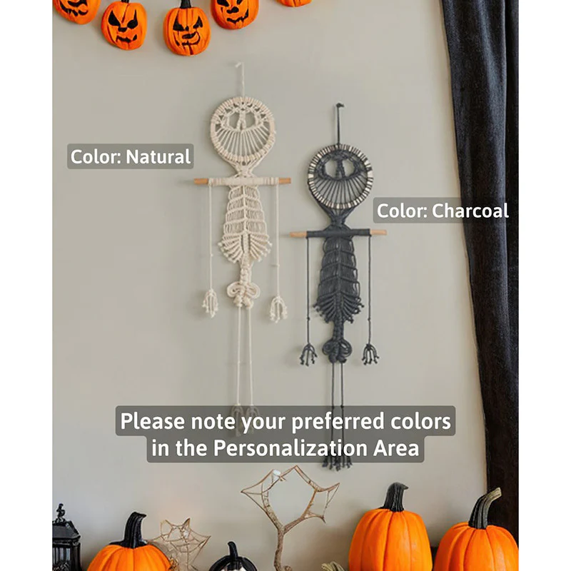 Gothic Tassel Skull Decorative Wall Hangings - Image 4