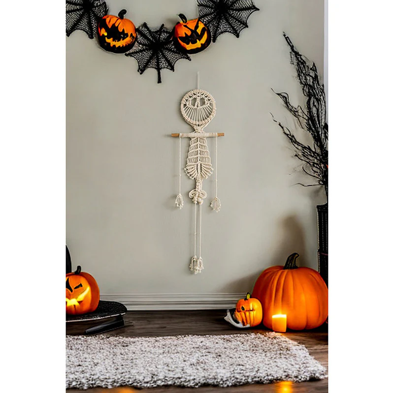 Gothic Tassel Skull Decorative Wall Hangings - Image 5