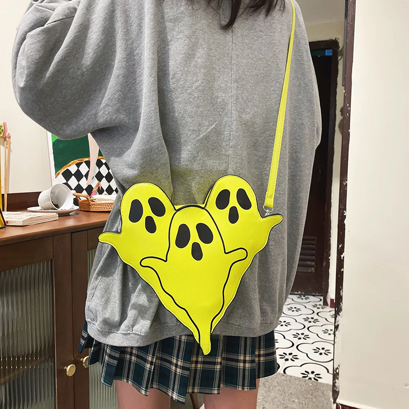 Halloween Bags Funny 3D Cartoon Ghost Cartoon Shoulder Bags Women Cute Cell Phone Purses Crossbody Bag - Image 6