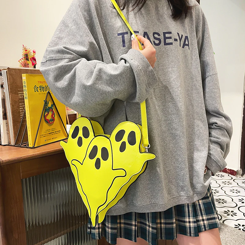 Halloween Bags Funny 3D Cartoon Ghost Cartoon Shoulder Bags Women Cute Cell Phone Purses Crossbody Bag - Image 7