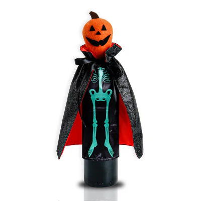 Halloween Pumpkin Champagne Wine Bottle Cover - Image 4