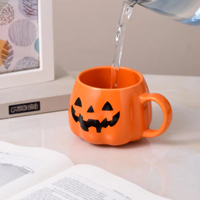 Creative Halloween Pumpkin Ceramic Mug - Image 5