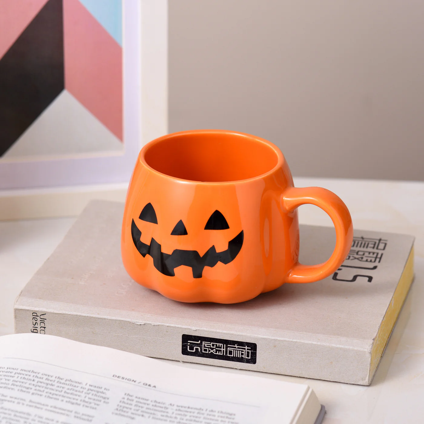 Creative Halloween Pumpkin Ceramic Mug - Image 8